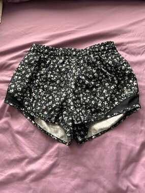 RBX Black Floral-Trim Performance Shorts